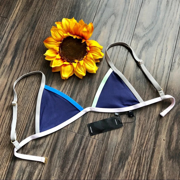 🦋B2G1🦋TAVIK JETT Color Blocked Cobalt Bikini Top NWT | X-SMALL | - Picture 6 of 10